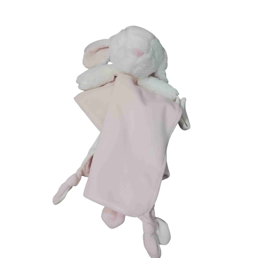 Carter's‎ Plush Bunny Lovey Rattle Pacifier Holder Security Blanket Rabbit 12"